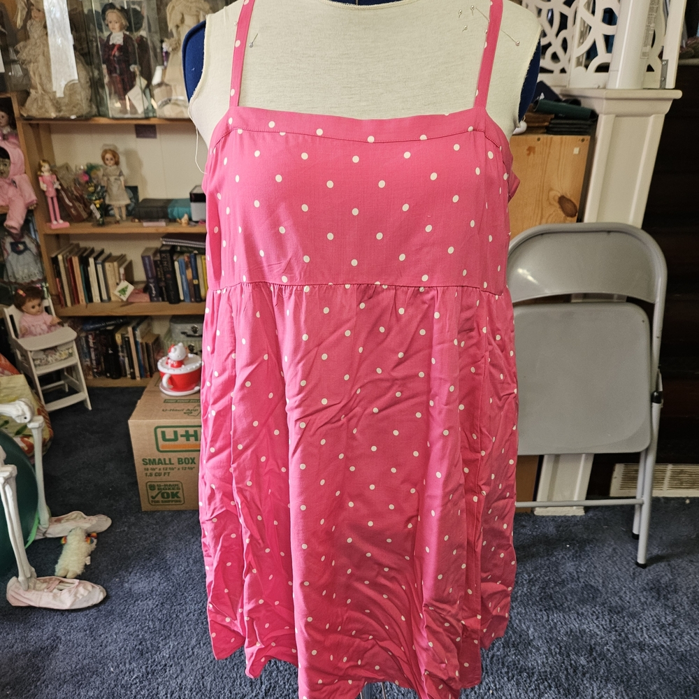 torrid Hot Pink Polka Dot Dress